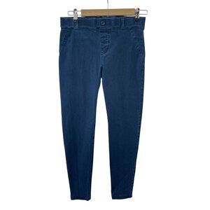Betabrand Mid-Rise Indigo Slim Skinny Ankle Jegging Jeans Stretch Blue Women S